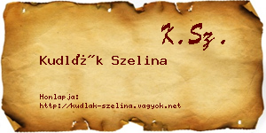 Kudlák Szelina névjegykártya